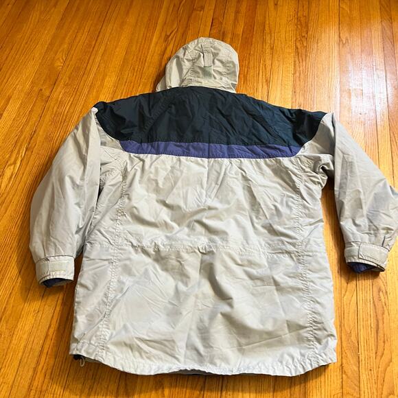 Columbia Coat Womens Large 3 in 1 Interchange Light Gray Winter Jacket Hooded - Picture 3 of 9